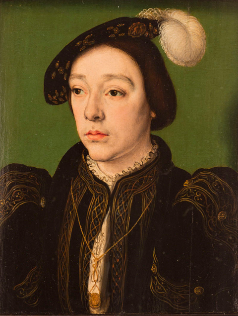Charles II d'Orléans - par Corneille de Lyon - 1536 au cours du séjour de plusieurs mois qu'y fit la cour - Huile sur bois